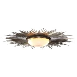 Sunburst Light Fixture-Nickel