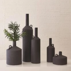 Metro Bottle-Black Crust -Online Home Decor 26277