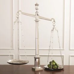 Nickel Library Scales -Online Home Decor 26467