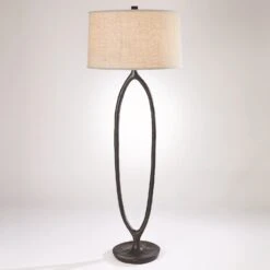 Ellipse Floor Lamp-Bronze