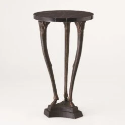 Fawn Leg Side Table-Bronze