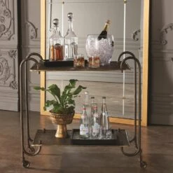 Blade Bar Cart-Bonze 10 Blade Bar Cart-Bonze -Online Home Decor 26828