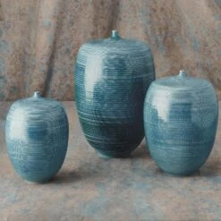 Fat Bottle Collection - Sea Blue -Online Home Decor 27056