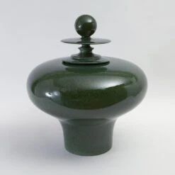 Happy Temple Jar-Emerald -Online Home Decor 27309