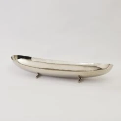 Boat Bowl - Nickel 8 Boat Bowl - Nickel -Online Home Decor 27364