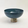 Maze Compote-Cobalt/Antique Gold -Online Home Decor 27429