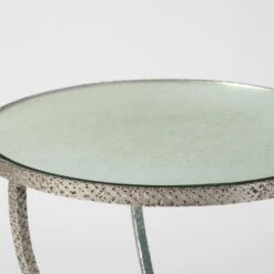 Hammered Tripod Tables-Nickel -Online Home Decor 28000