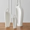 Indentation Vases - Matte White -Online Home Decor 28062