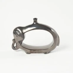 Elephant Vase-Metallic