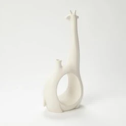Giraffe Vase-Matte White -Online Home Decor 28204