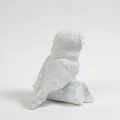 Owl On Branch-Matte White -Online Home Decor 28983