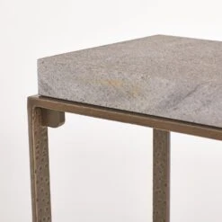 Zen Side Tables W/Flamed Granite-Bronze -Online Home Decor 30773
