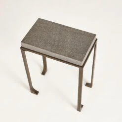 Zen Side Tables W/Flamed Granite-Bronze -Online Home Decor 30792