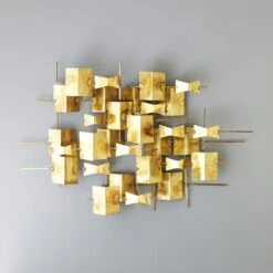 Folded Brass Wall Decor