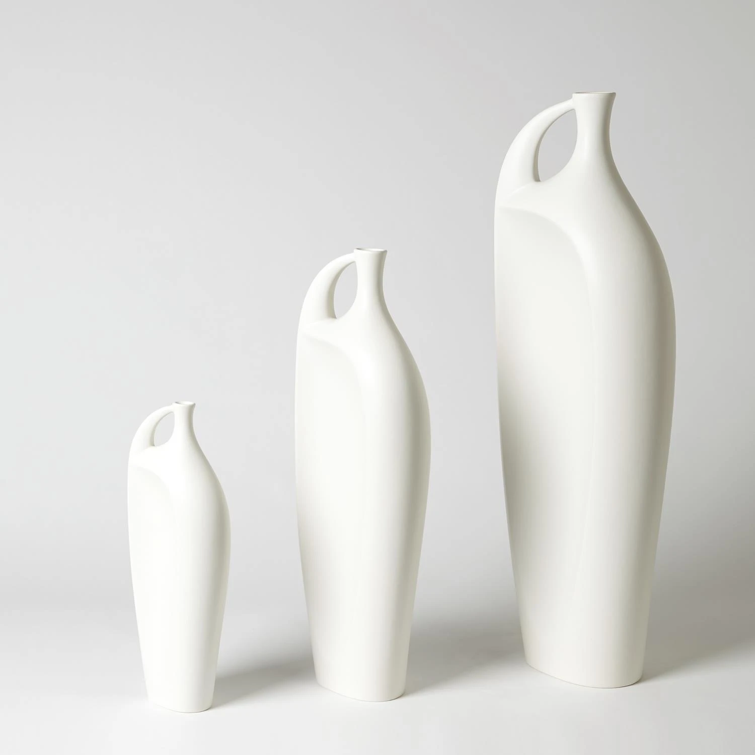 Indentation Vases - Matte White 11 Indentation Vases - Matte White - Image 9