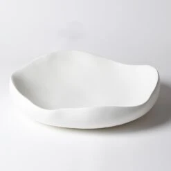 Organic Round Bowls - Matte White -Online Home Decor 33075