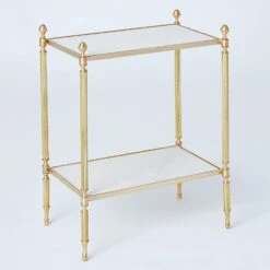 Acorn Side Table-Brass