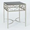 C-Fret Side Table-Silver