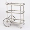 English Bar Cart And Tea Trolley-Nickel 1 English Bar Cart And Tea Trolley-Nickel -Online Home Decor 34229