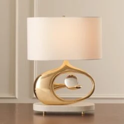 Orbit Lamp - Brass 13 Orbit Lamp - Brass -Online Home Decor 35156