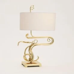 Fete Table Lamp-Brass