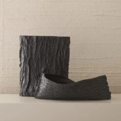 Twisty Japanese Cherry Bowl-Matte Black -Online Home Decor 35292