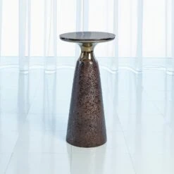 Meteor Taper Table-Bronze -Online Home Decor 35596