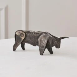 Bull-Natural Iron -Online Home Decor 35722