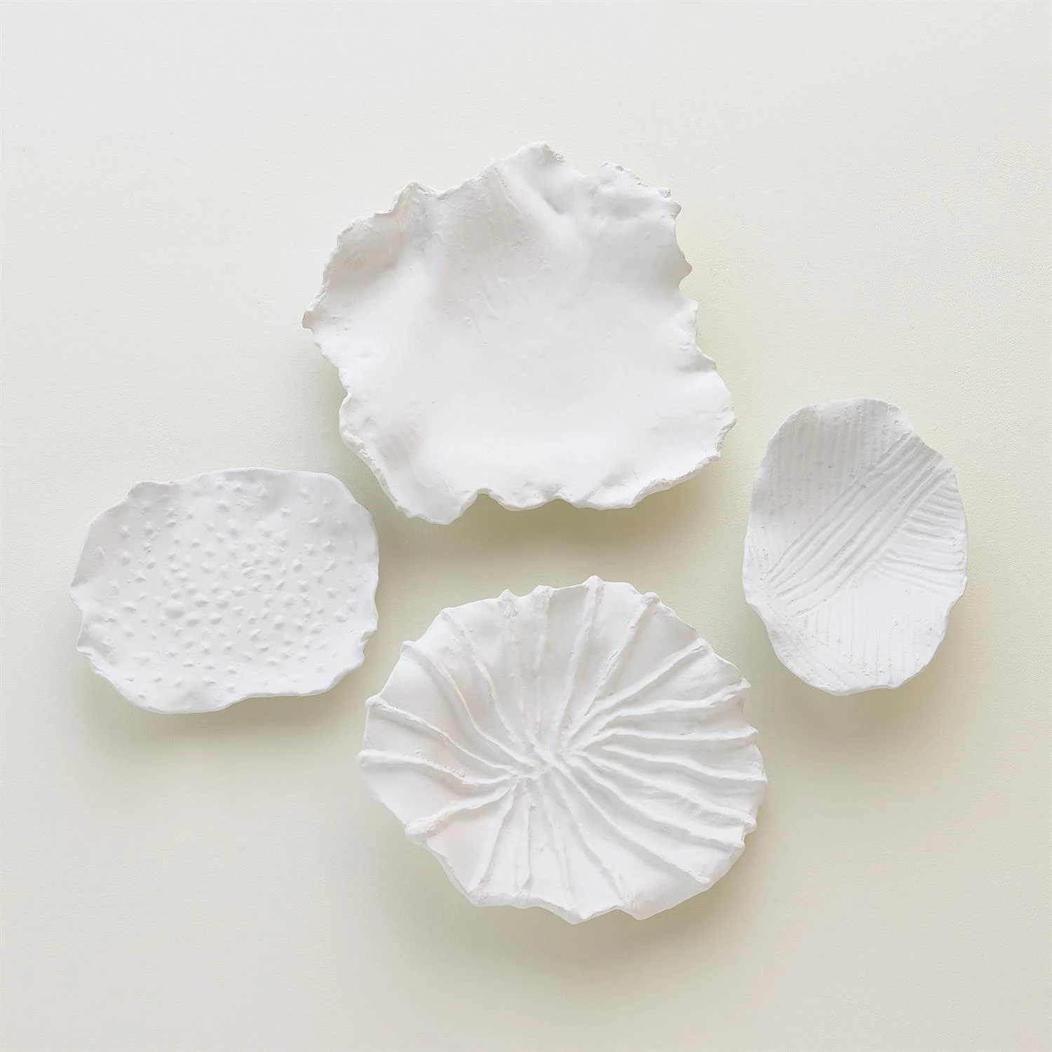 Maitake Wall Decors-Soft White 3 Maitake Wall Decors-Soft White