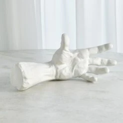 Hand Sculpture-Matte White 10 Hand Sculpture-Matte White -Online Home Decor 37916