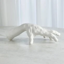 Hand Sculpture-Matte White 9 Hand Sculpture-Matte White -Online Home Decor 37926