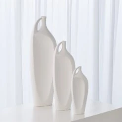 Indentation Vases - Matte White 22 Indentation Vases - Matte White -Online Home Decor 39690