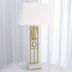 Republic Table Lamp-Brass -Online Home Decor 41552