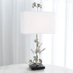 Ginkgo Table Lamp-Nickel -Online Home Decor 41601