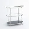 Arbor Bar Cart-Nickel -Online Home Decor 42648