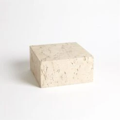Travertine Cube Riser -Online Home Decor 42688