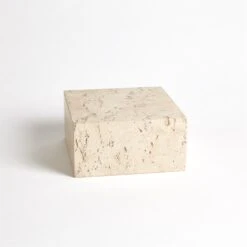 Travertine Cube Riser -Online Home Decor 42716