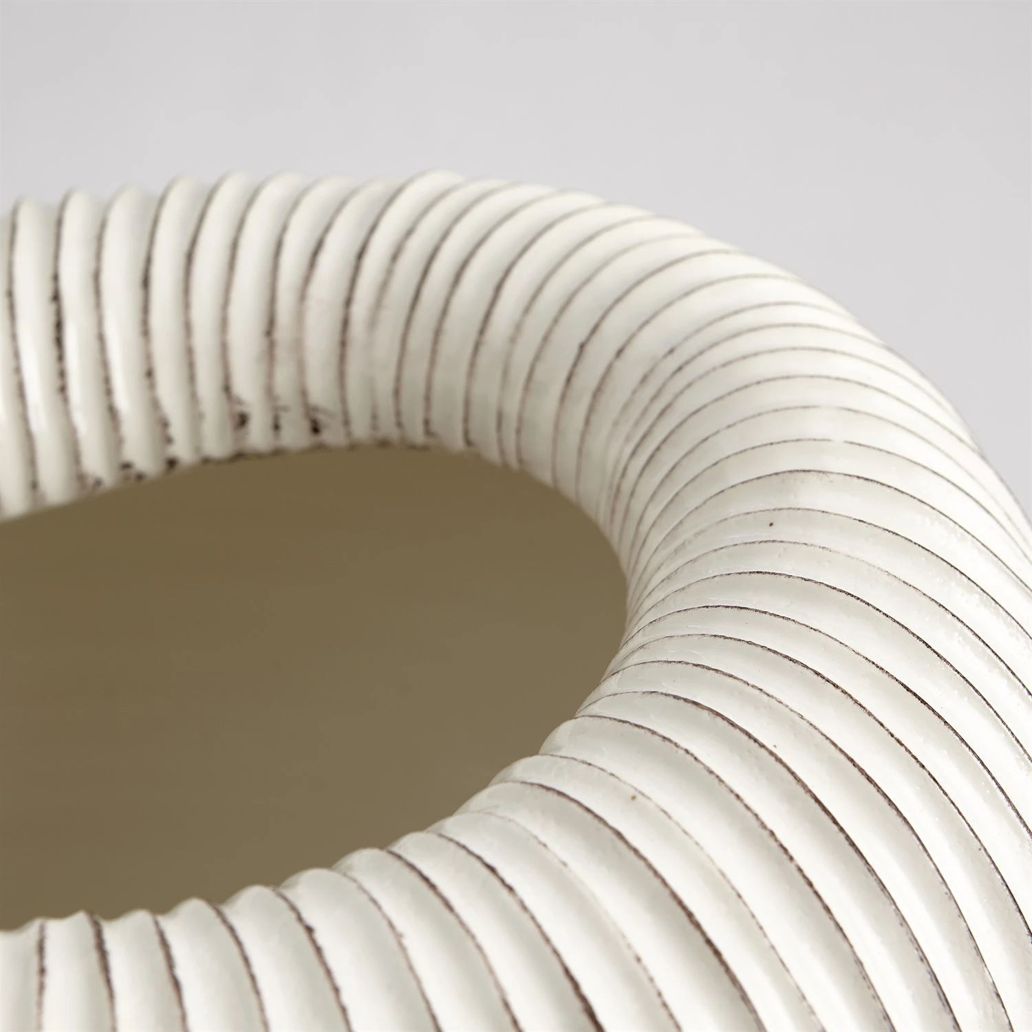 Baleen Vases-Ivory W/Brown Edges 9 Baleen Vases-Ivory W/Brown Edges - Image 7