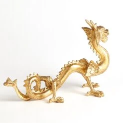 Standing Dragon-Gold Leaf -Online Home Decor 45063