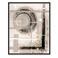 Framed Printed Canvas-Modernist-Moon-40"x50"