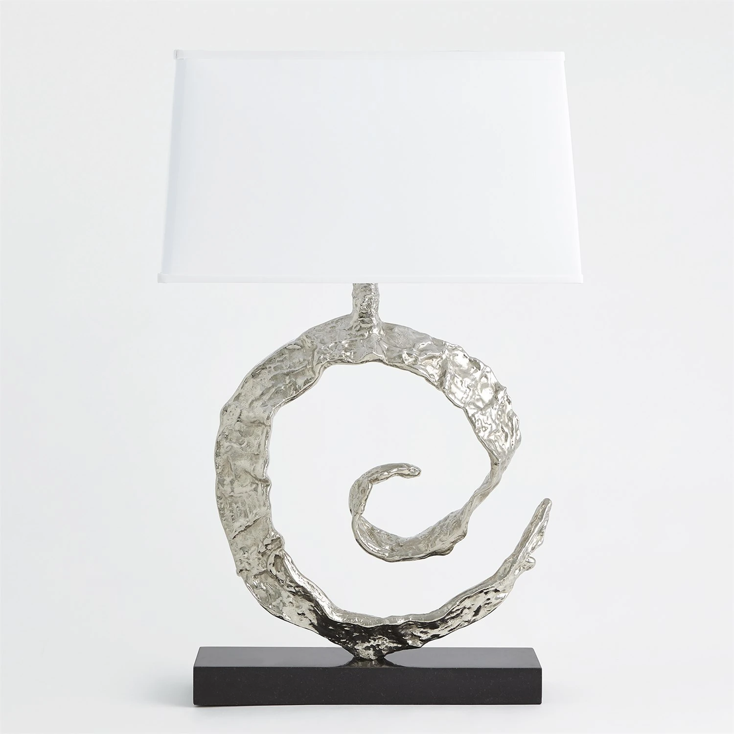 Swirl Lamp-Nickel W/Black Granite 4 Swirl Lamp-Nickel W/Black Granite - Image 2