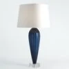 Teardrop Glass Lamp-Blue -Online Home Decor 49576