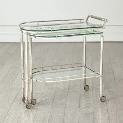 Gallery Folding Bar-Shiny Nickel 13 Gallery Folding Bar-Shiny Nickel -Online Home Decor 49723
