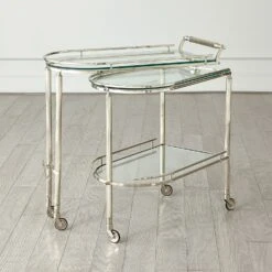 Gallery Folding Bar-Shiny Nickel 14 Gallery Folding Bar-Shiny Nickel -Online Home Decor 49726