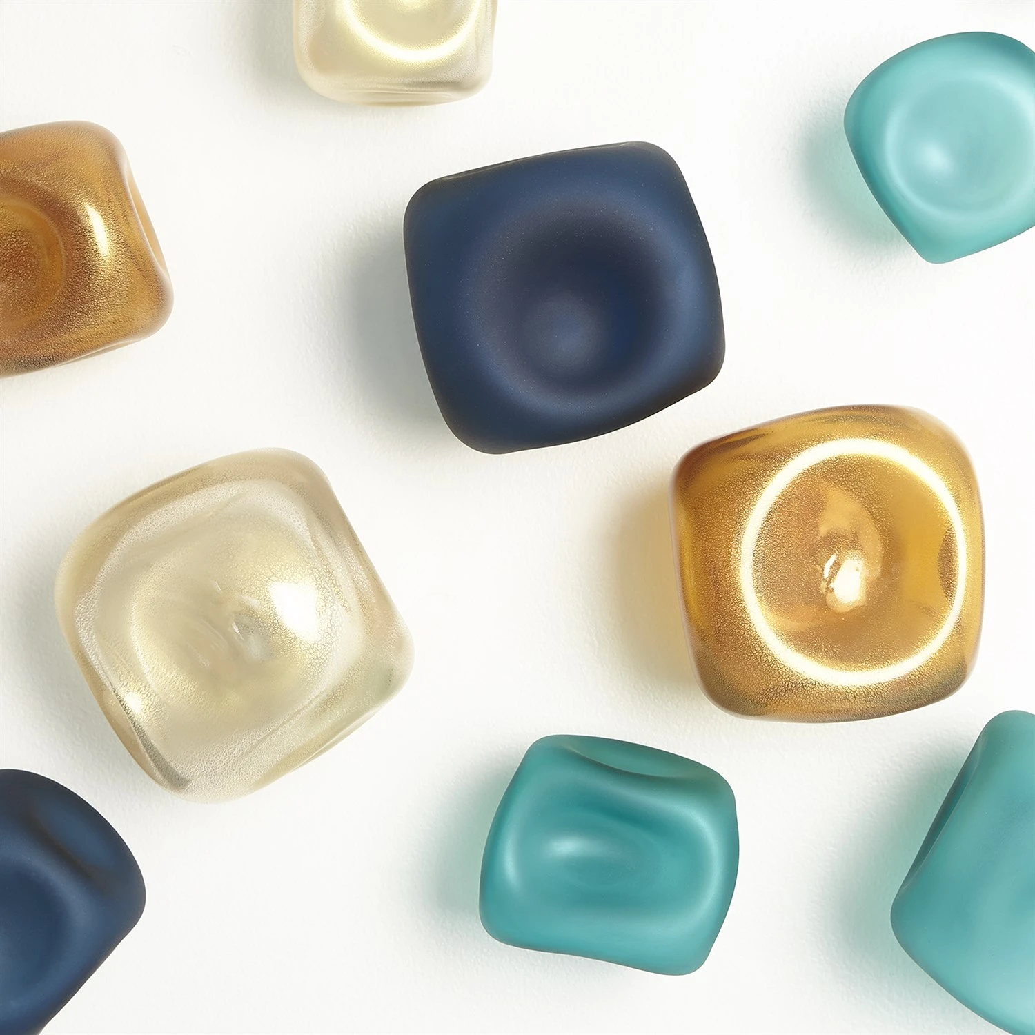 S/3 Wall Rocks-Frosted Gold 6 S/3 Wall Rocks-Frosted Gold - Image 5