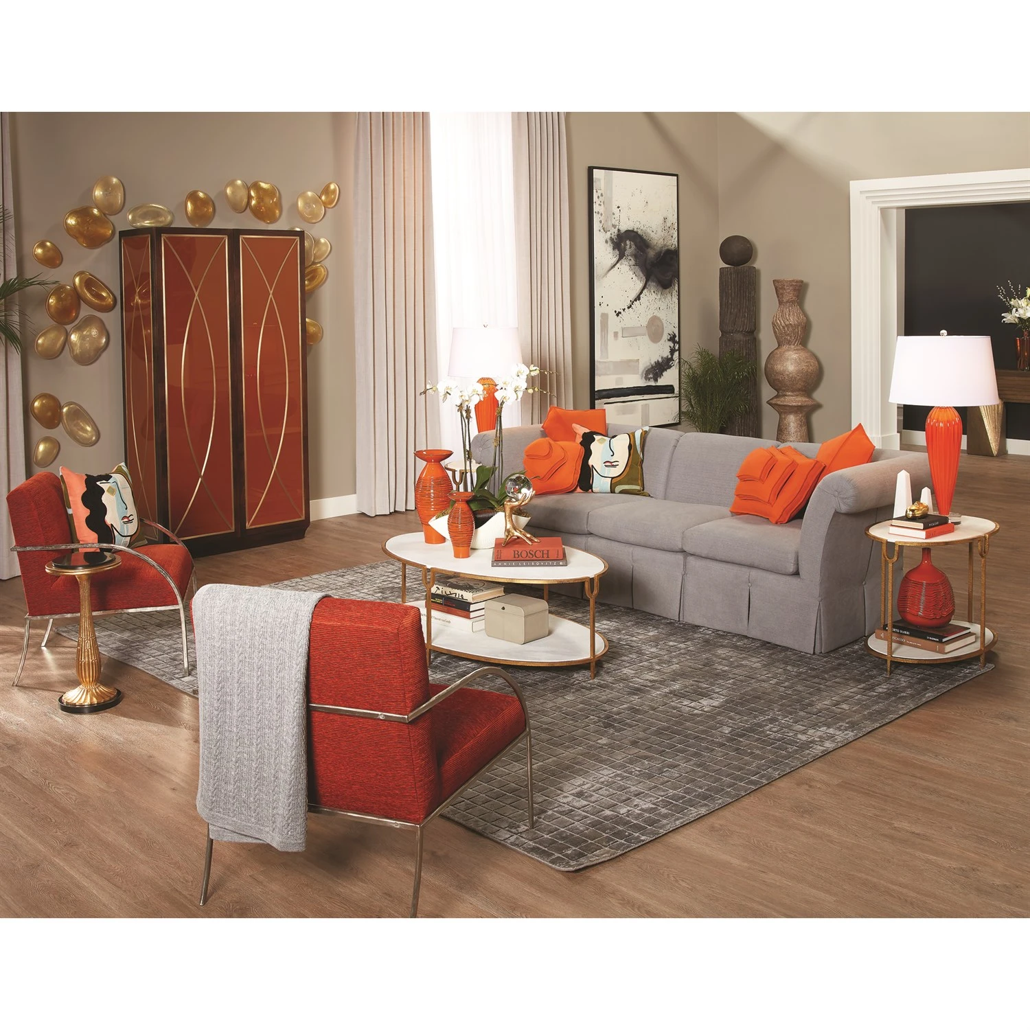 Iron And Stone Oval Coffee Table 8 Iron And Stone Oval Coffee Table - Image 6