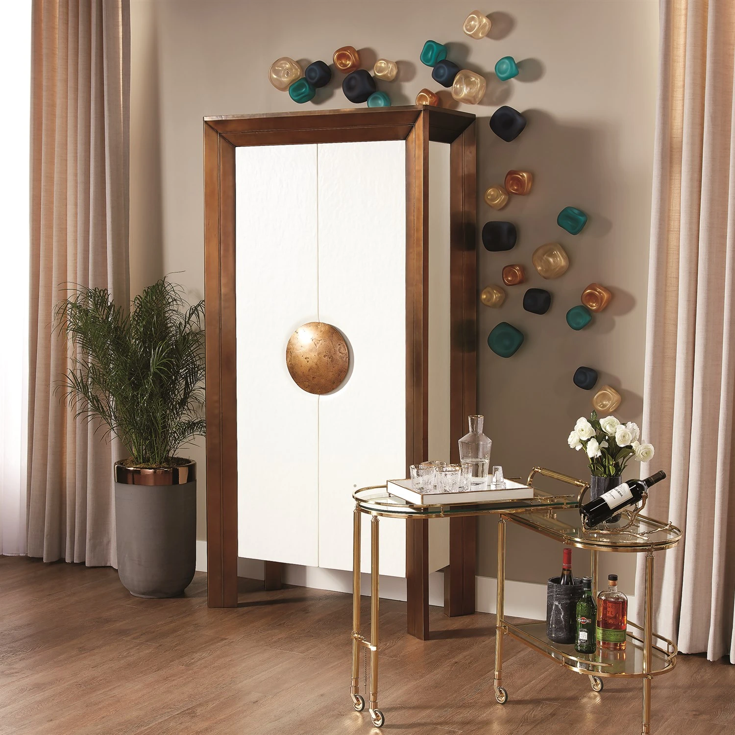 S/3 Wall Rocks-Frosted Gold W/Amber 9 S/3 Wall Rocks-Frosted Gold W/Amber - Image 7