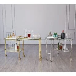 Gallery Folding Bar-Shiny Nickel 16 Gallery Folding Bar-Shiny Nickel -Online Home Decor 50789 1