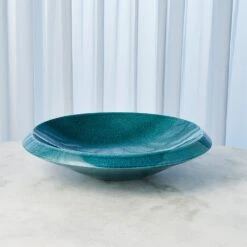 Low Bowl-Round-Teal -Online Home Decor 51401