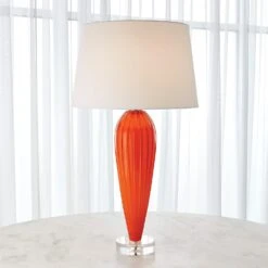 Teardrop Glass Lamp-Orange 11 Teardrop Glass Lamp-Orange -Online Home Decor 51443